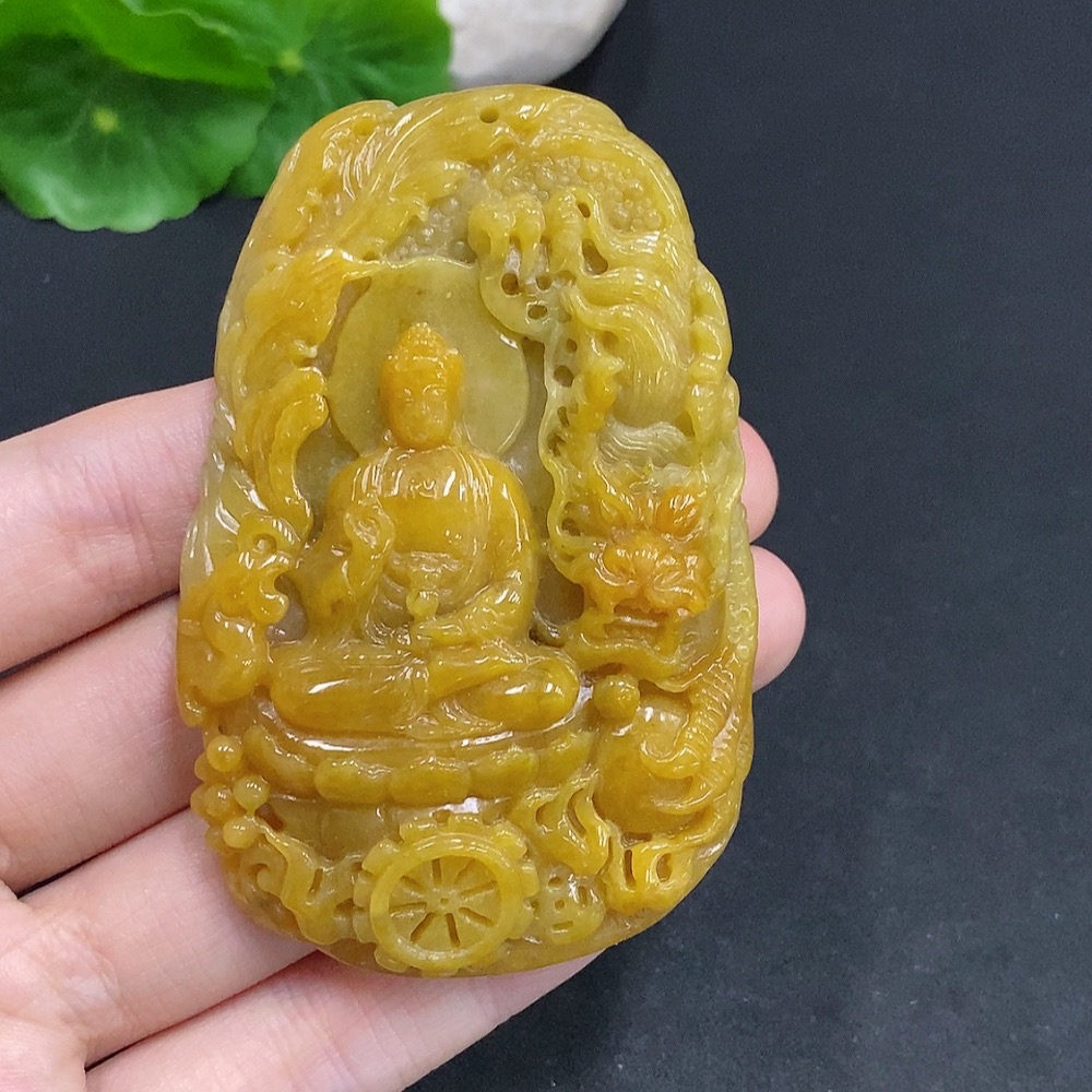 F31646249 Jadeite Amitabha Pendant