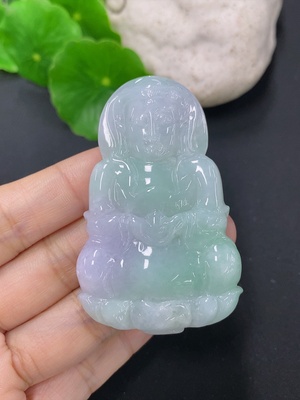 F41906330 翡翠挂件观音 货品总约重31.85g