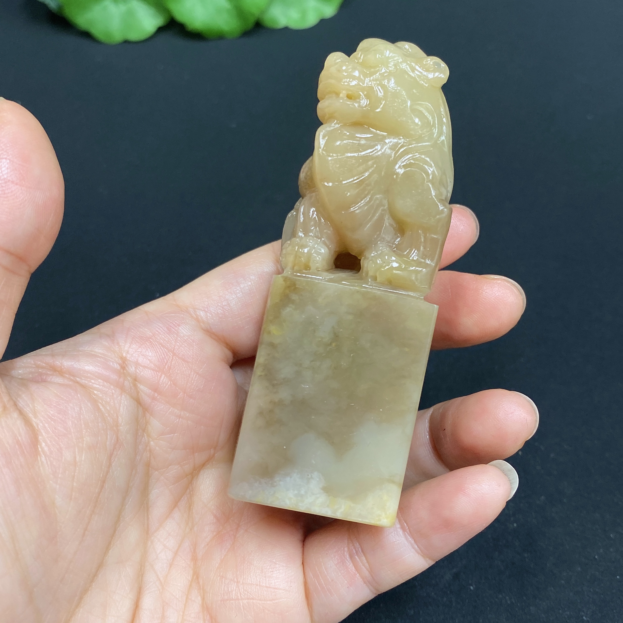 H32770998 Laos Stone Mythical Beast Seal