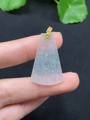 F29376195 Jadeite Plain Pendant 18K Gold Total Weight Approx.3.06g