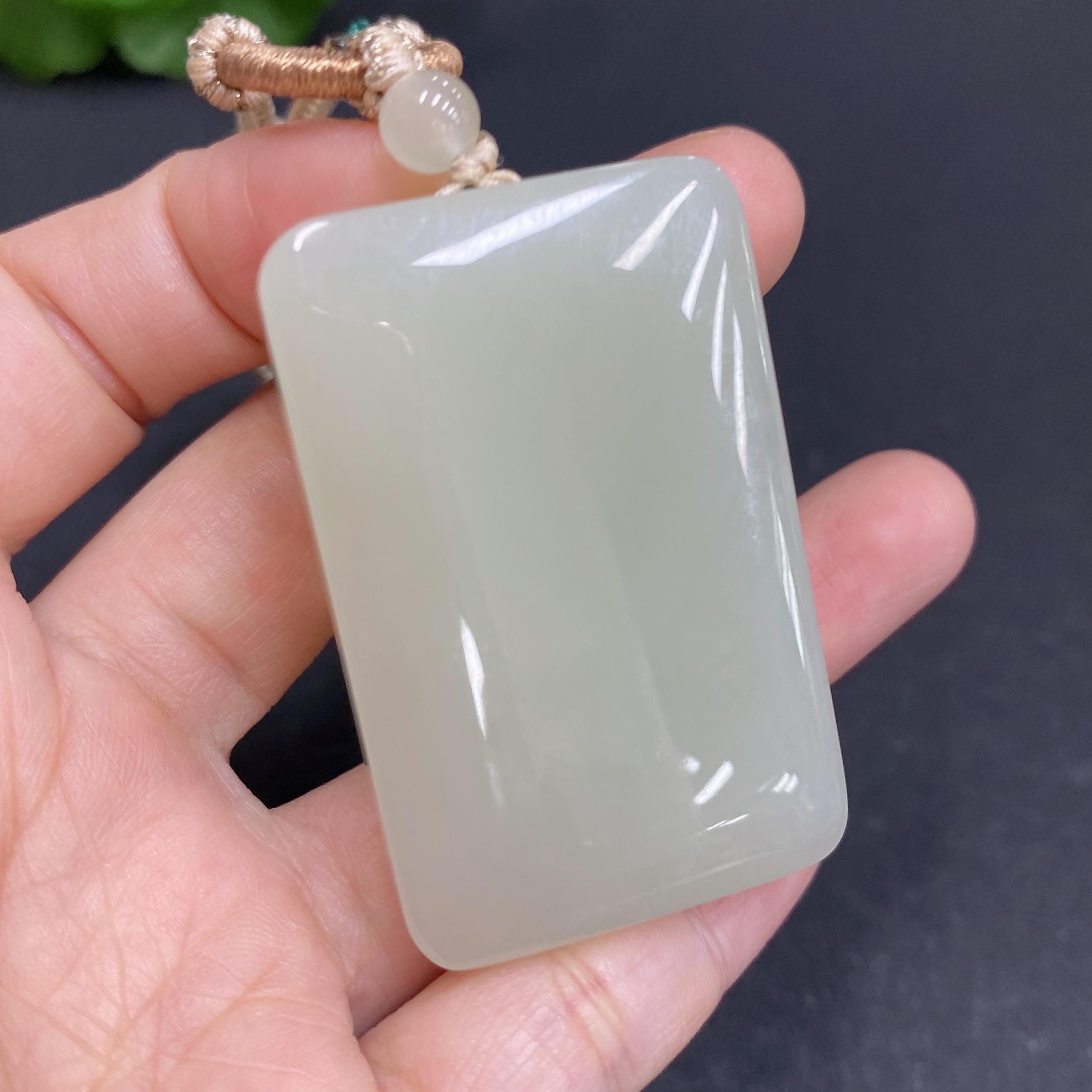 H33903097 Hetian Jade Pendant Plain Pendant