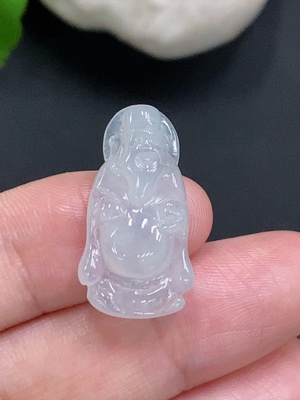F33905669 Jadeite wealth god inlay piece, total weight approximately 2.7g