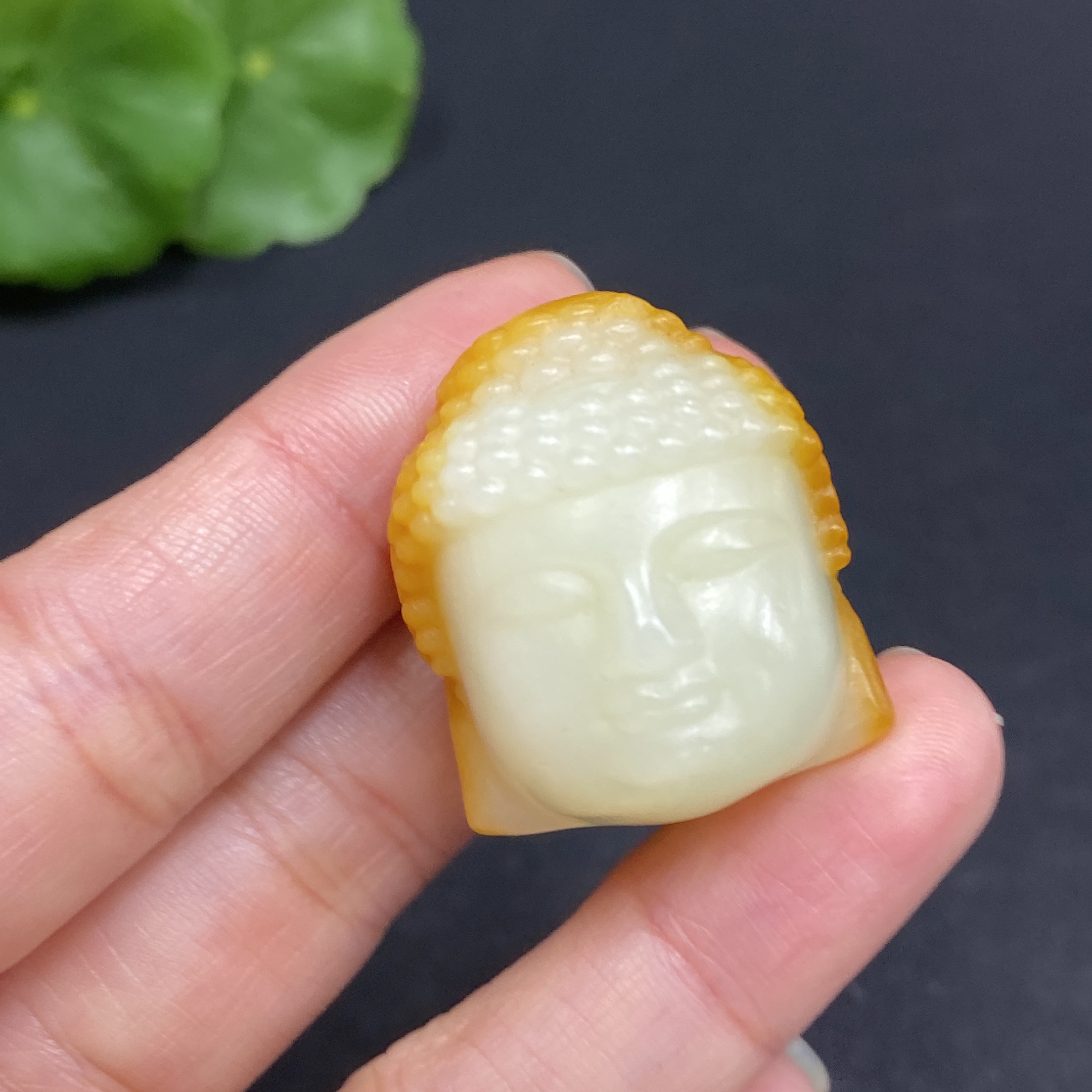 H33880137 Hetian Jade Pendant Buddha Total Weight Approx. 21.3g Undetermined Skin Color Origin