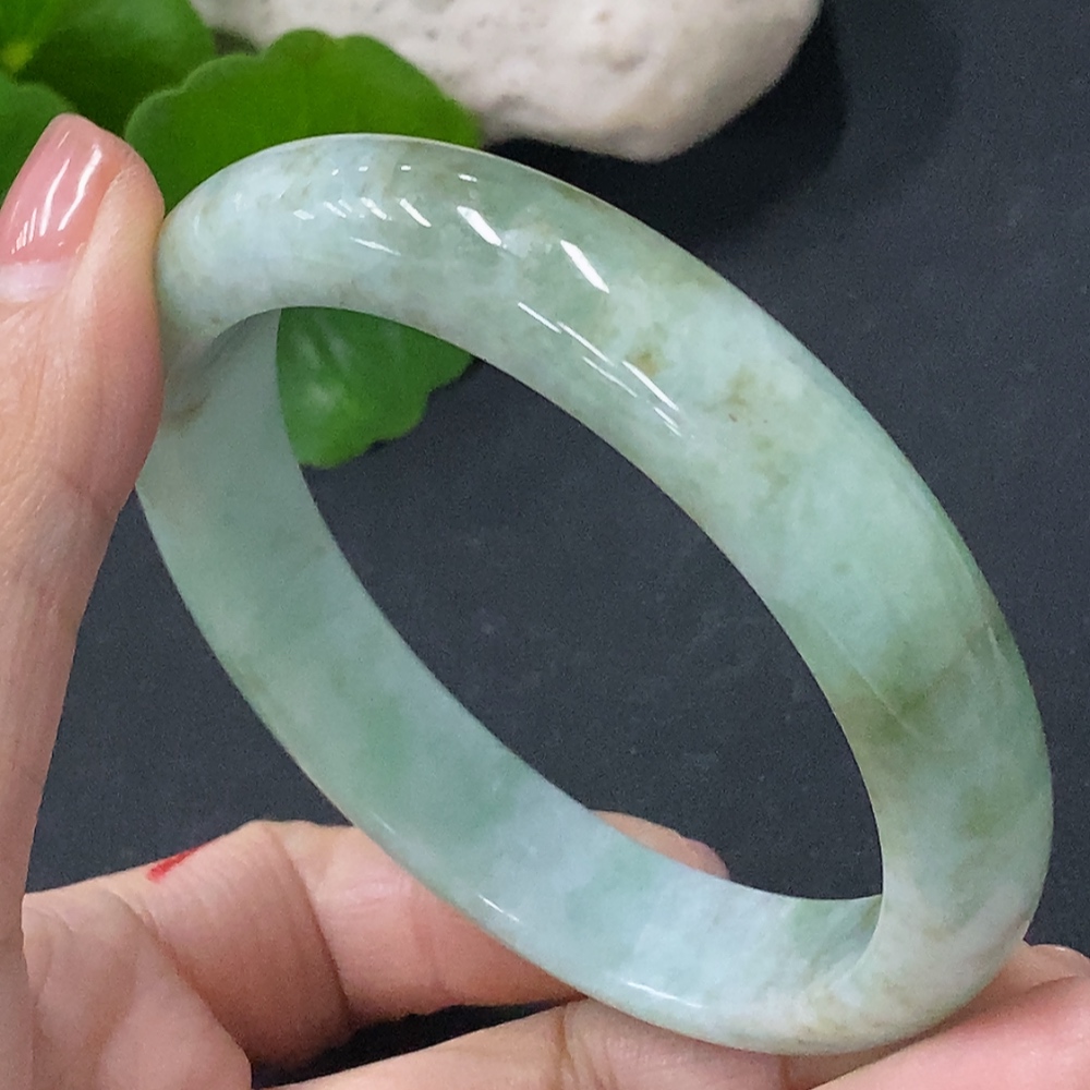 F35115895 Jadeite Round Bracelet Total Weight Approx. 48.2g Size 56.1