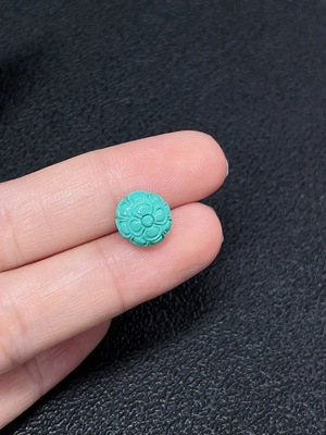 C34990547 Turquoise Jewelry, Color Origin Undetermined, Containing Other Mineral Components, Total Weight Approximately 0.76g