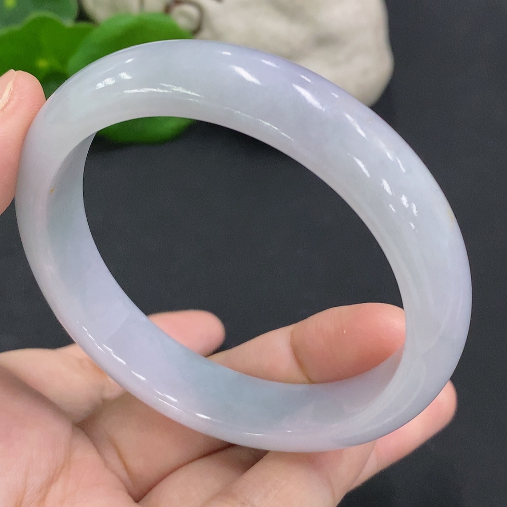 F34001668 Jadeite Round Bangle Size 57.9 Total Weight Approx. 55.7g