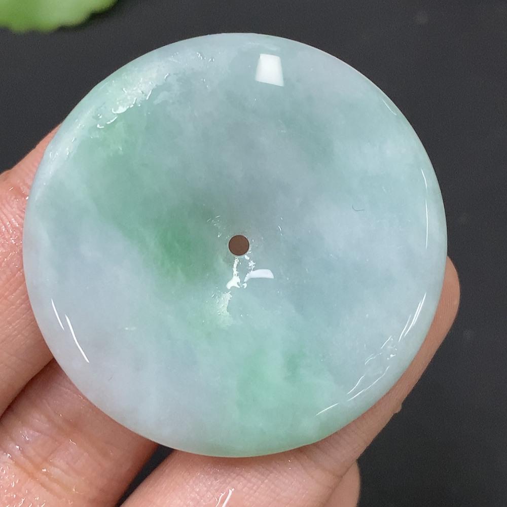 F27057303 Jadeite Pendant Total Weight Approx.20g Peace Buckle Rough Jade