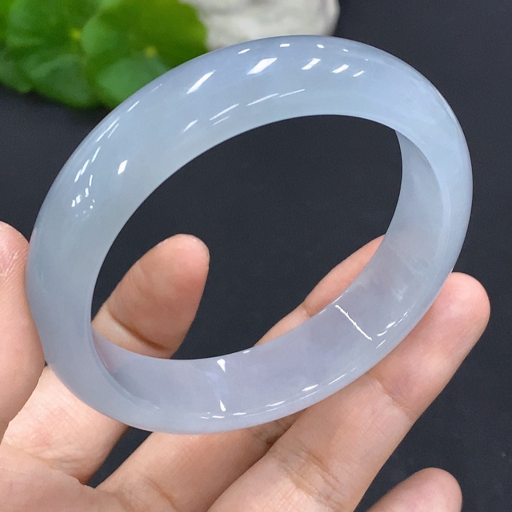 F28231836 Jadeite Round Bangle Size 54.6 Total Weight Approx. 54.3g