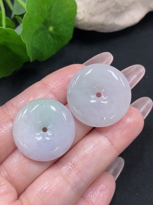 F35082423 Jadeite Rough Pendant Peace Buckle Sell as a Lot