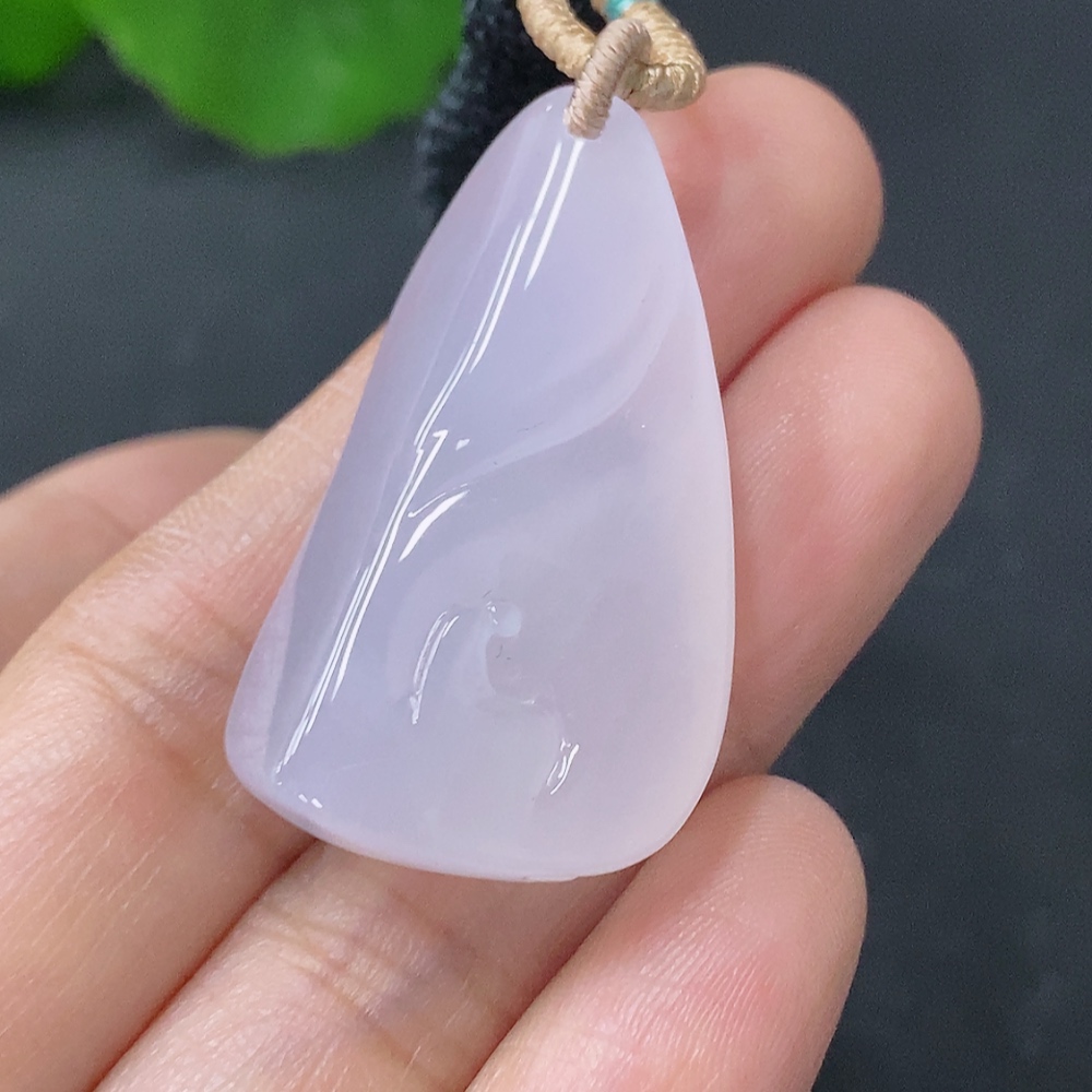 F31587525 Jadeite Pendant Enlightenment Total Weight Approx. 11.6g with Rope