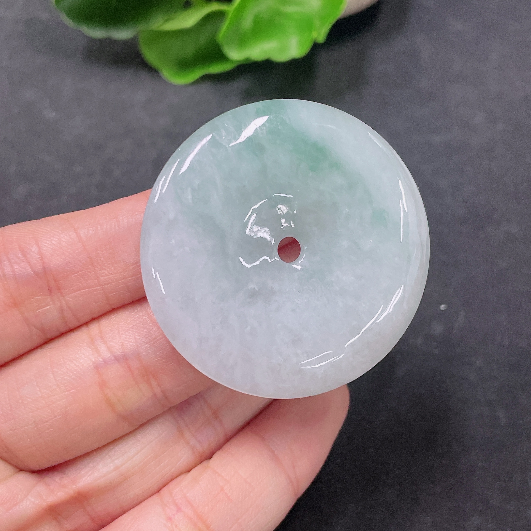 F32747417 JadeitePendant Peace Buckle Total Weight Approx. 23.7g