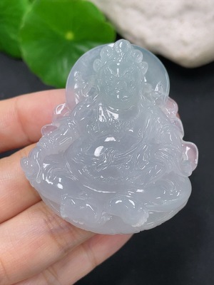 F41934353 翡翠挂件黄财神 货品总约重36.3g