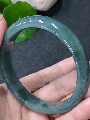 F34043707 Jadeite Round Bangle Size 56.8mm Total Weight Approx. 41.35g