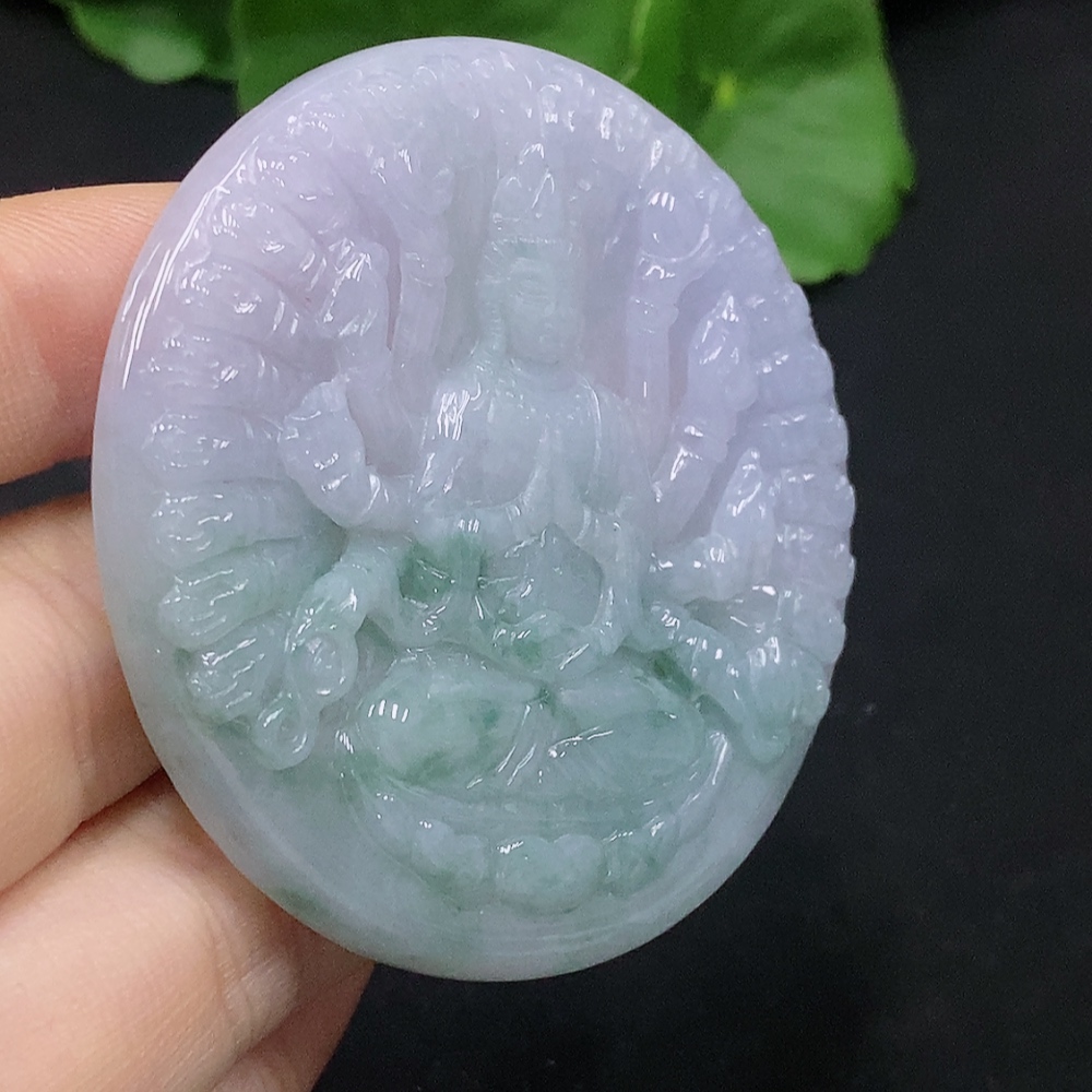 F29377304 Jadeite Thousand-Hand Guanyin Pendant