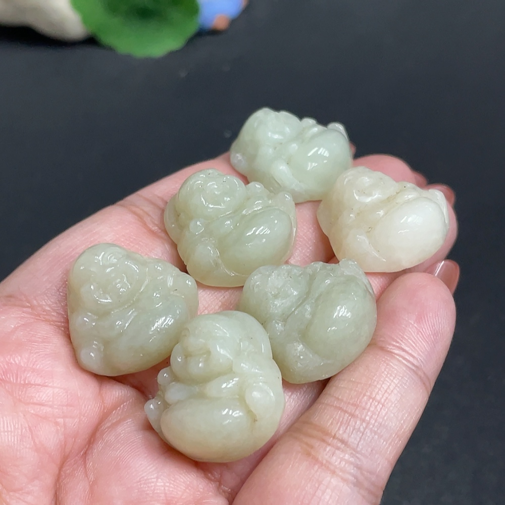 H34054277 Hetian Jade Pendant Buddha Total Weight Approx. 38g