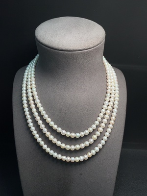 C34993165 Pearl Necklace Non-Gold Total Weight Approx. 81.50g Size About 6.3mm