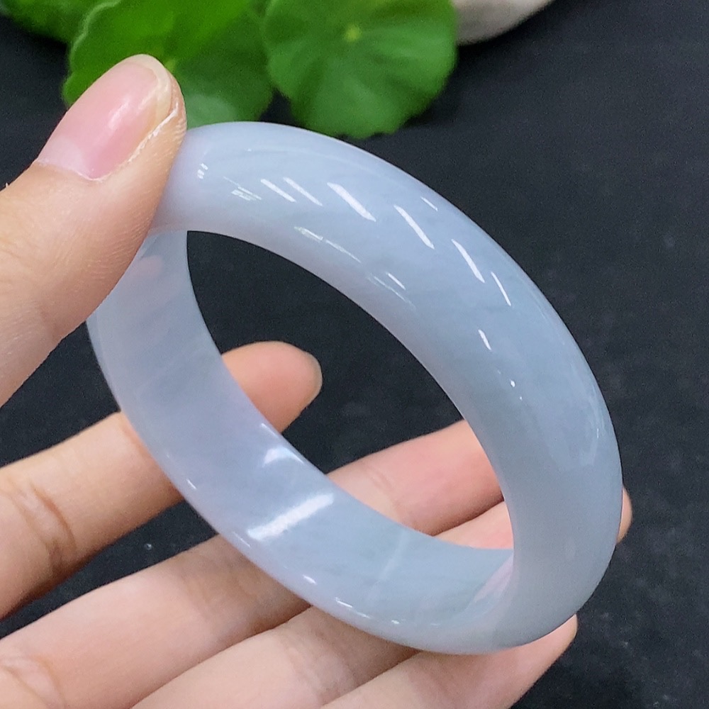 F31683594 Jadeite Round Bangle Size 53.7 Total Weight Approx. 56.84g