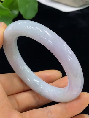 F34973933 Jadeite Round Bangle Size 56.7 Total Weight Approx. 85.58g with Color Polishing Powder