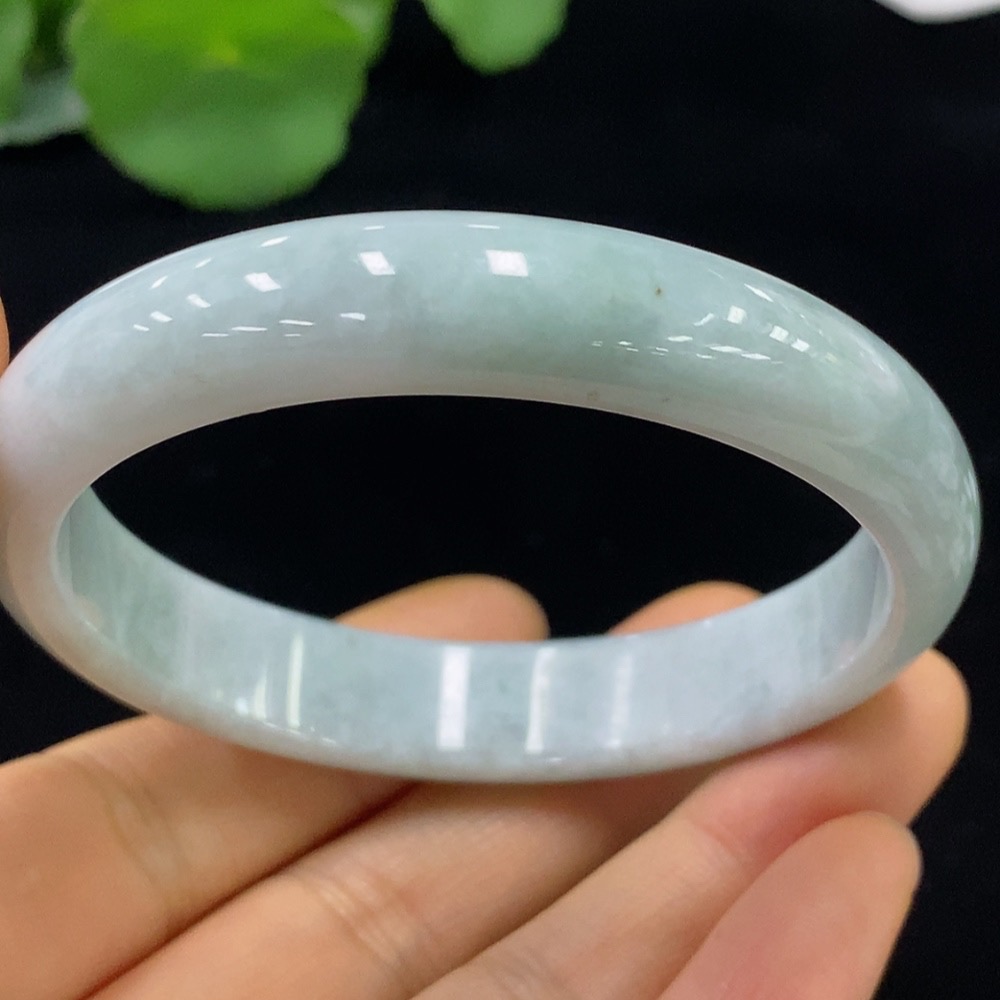 F34044127 Jadeite Round Bangle Size 56.6 Total Weight Approx. 43.06g