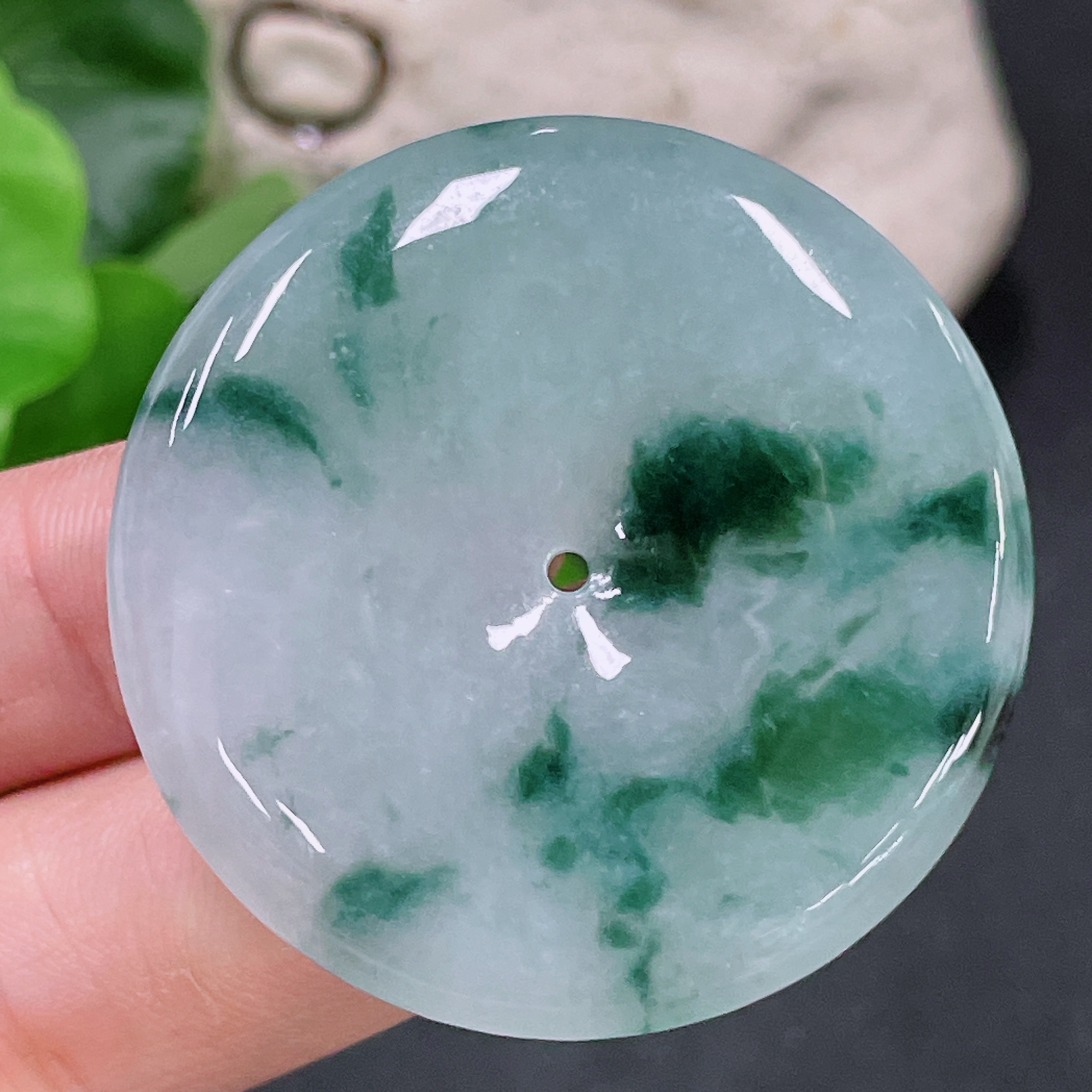 F33920248 Jadeite Safety Buckle Total Weight Approximately 19.6g