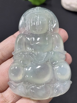 F32820456 Jadeite Guanyin Pendant, Total Weight Approx. 41.05g