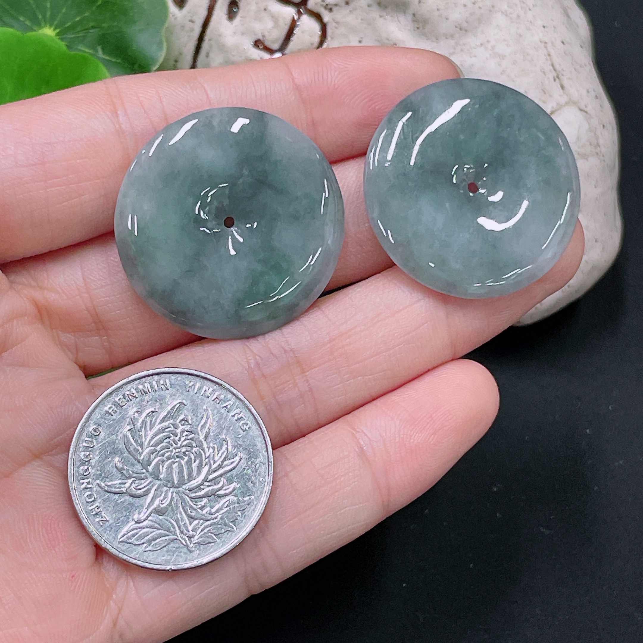 F33865648 Jadeite Pendants Sell as a Lot