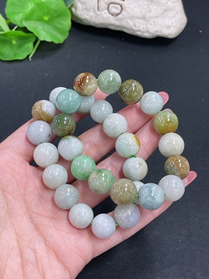 F41808829 翡翠手串 一手走