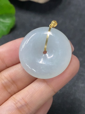 F34976885 Jadeite Pendant Peace Knot 18k Total Weight Approx. 10.13g