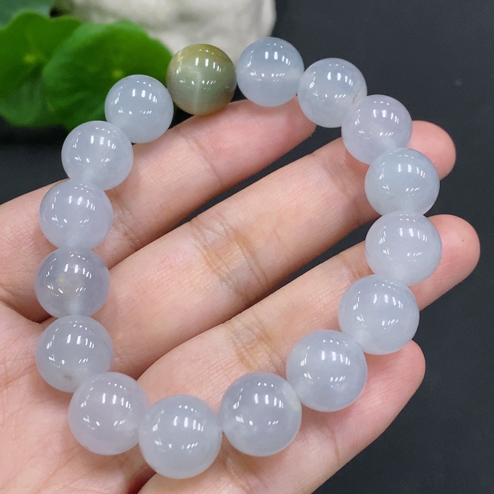 F33933333 Jadeite Bead Necklace Approx. 11.5mm Total Weight Approx. 46.1g (Matching Beads Non-A)