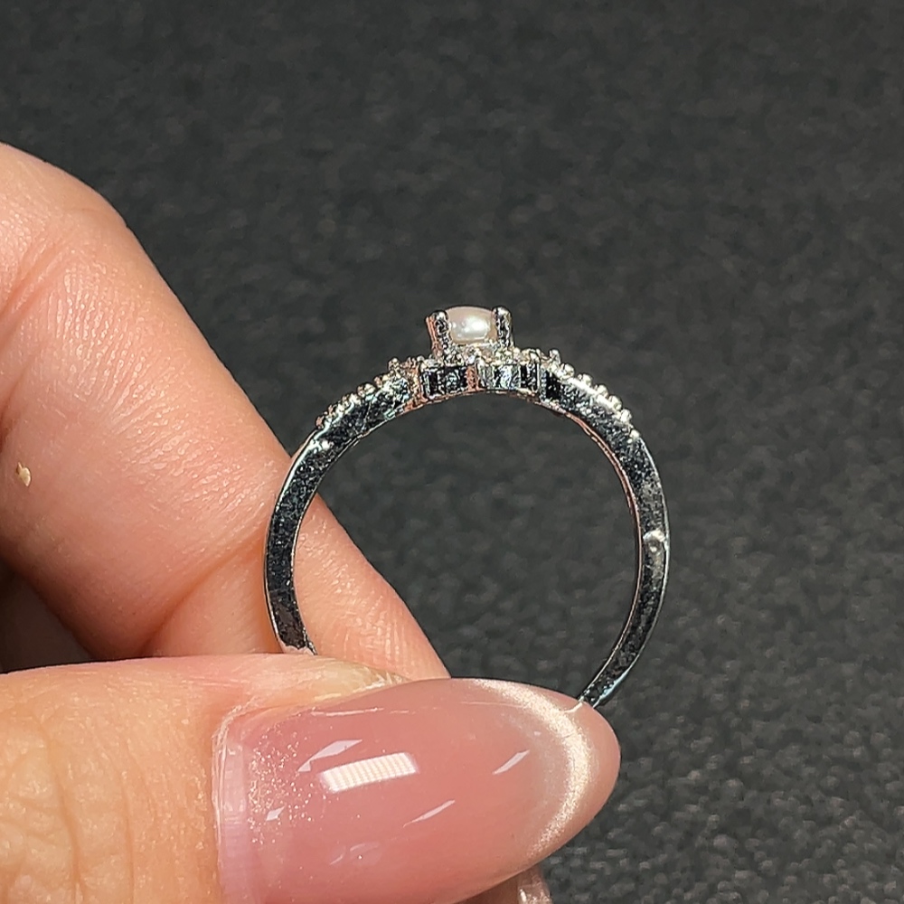 C34951575 Pearl Ring Adjustable Non-Gold Total Weight Approx.2.12g Stone Size Approx.3.2mm