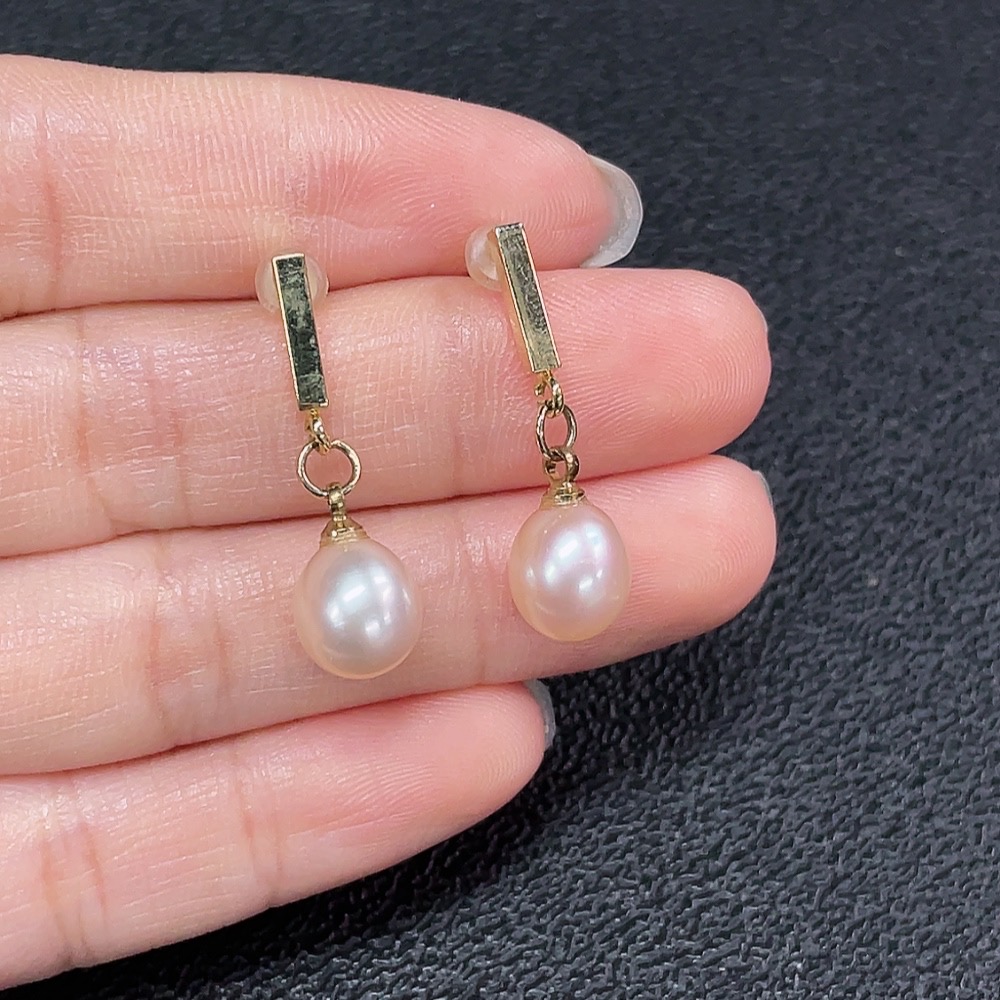 C33869287 Pearl Earrings Non-Gold Total Weight Approx. 2.76g Stone 7.8mm