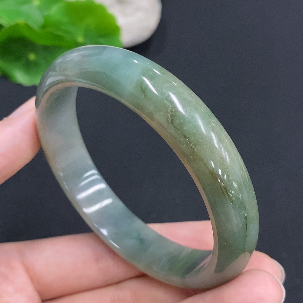 F32758229 Jadeite Round Bracelet Total Weight Approx. 53g Size 59