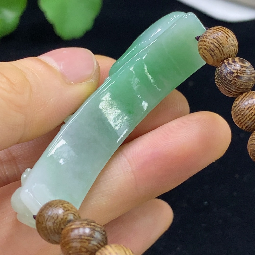 F35134620 Jadeite Hand Plaque Total Weight Approx. 21.65g