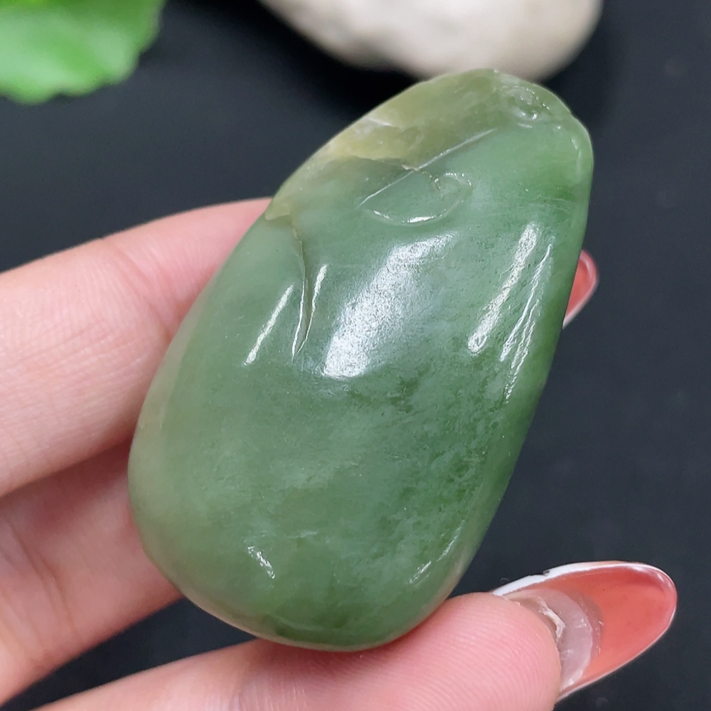 H34026156 Hetian Jade Pendant Guan Gong Total Weight About 39.4g