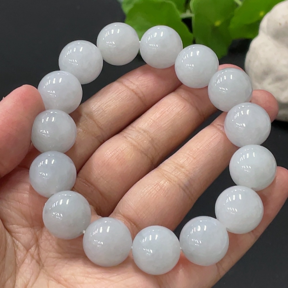 F30519755 Jadeite Bracelet Approx. 14.2mm Total Weight Approx. 75.5g