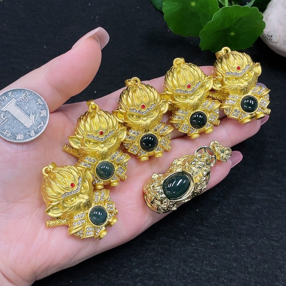 F32810275 Jadeite Pendants Sell as a Lot (Non-Gold Inlaid)