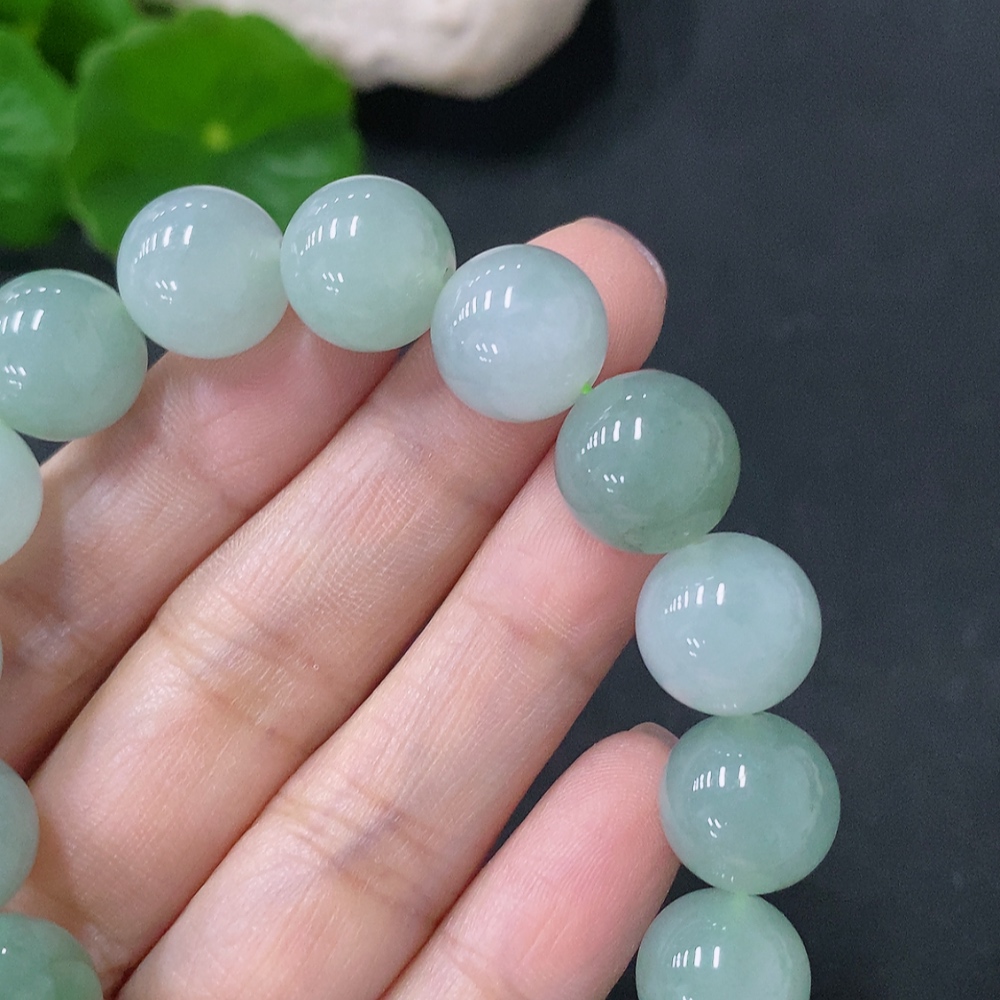 F35088482 Jadeite Bracelet Approx. 12mm Total Weight Approx. 46.1g
