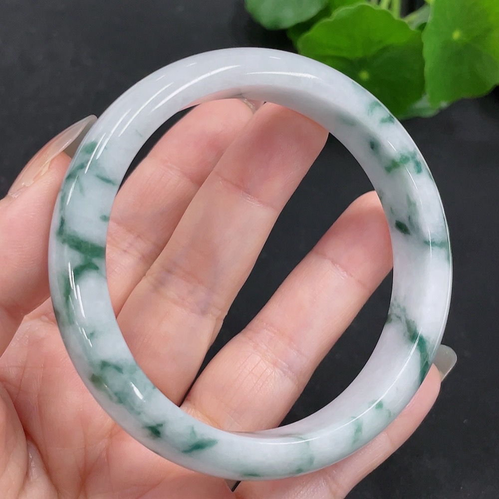 F29360015 Jadeite Regular Bangle, Size 58.9, Total Weight Approx. 53.9g