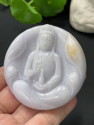 F33875352 翡翠毛货挂件观音 货品总约重88.31g