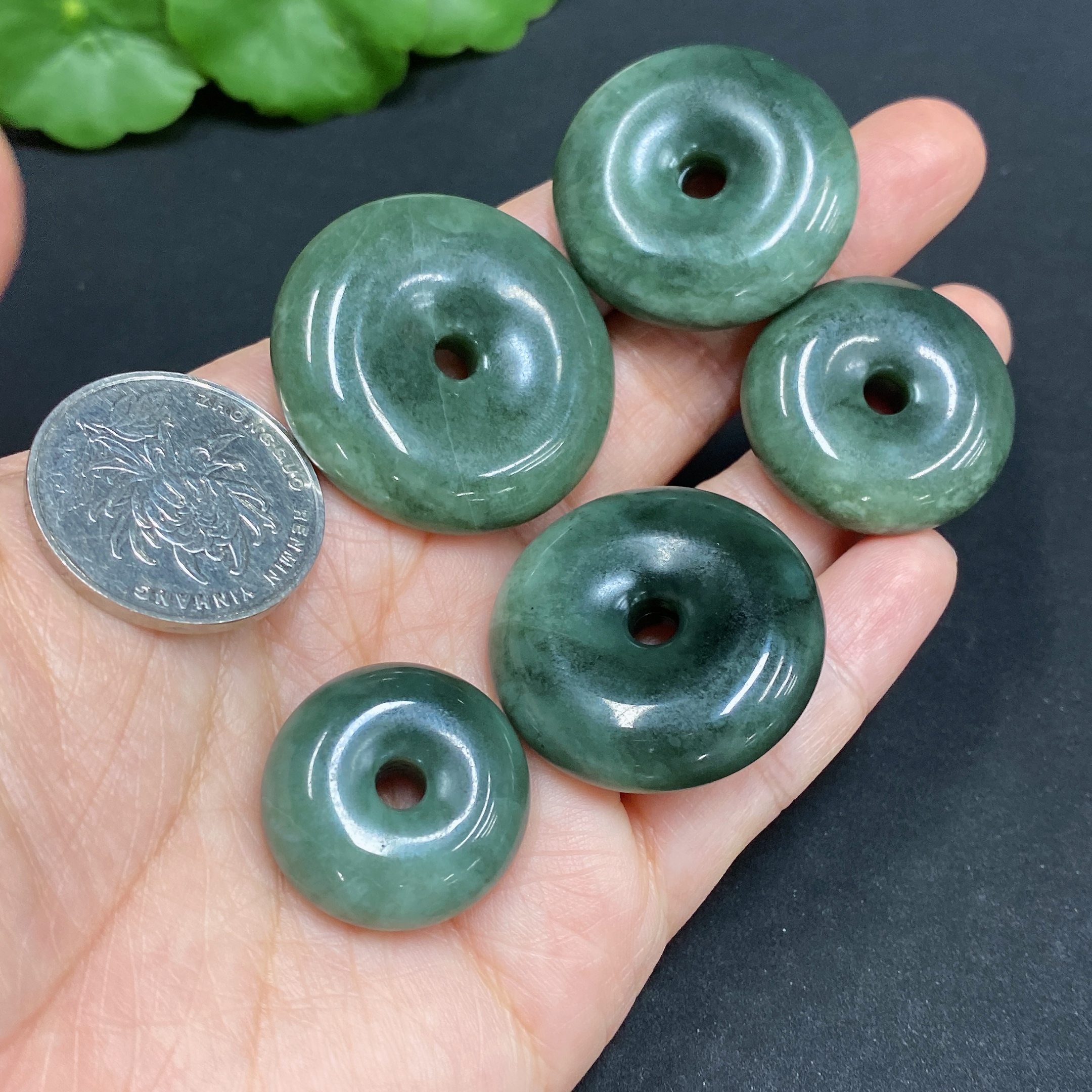 H30572148 Hetian Jade Pendant, Peace Buckle, Total Weight Approx. 60.9g