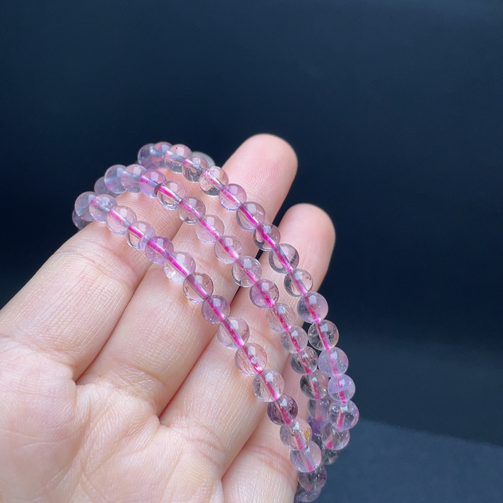C28256874 Crystal Beaded Necklace Total Weight Approx.23.80g Size 5.5mm