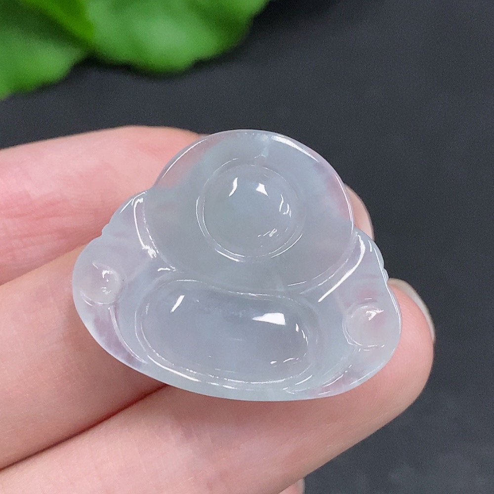 F34003088 Jadeite Buddha Pendant Total Weight Approx.5.5g