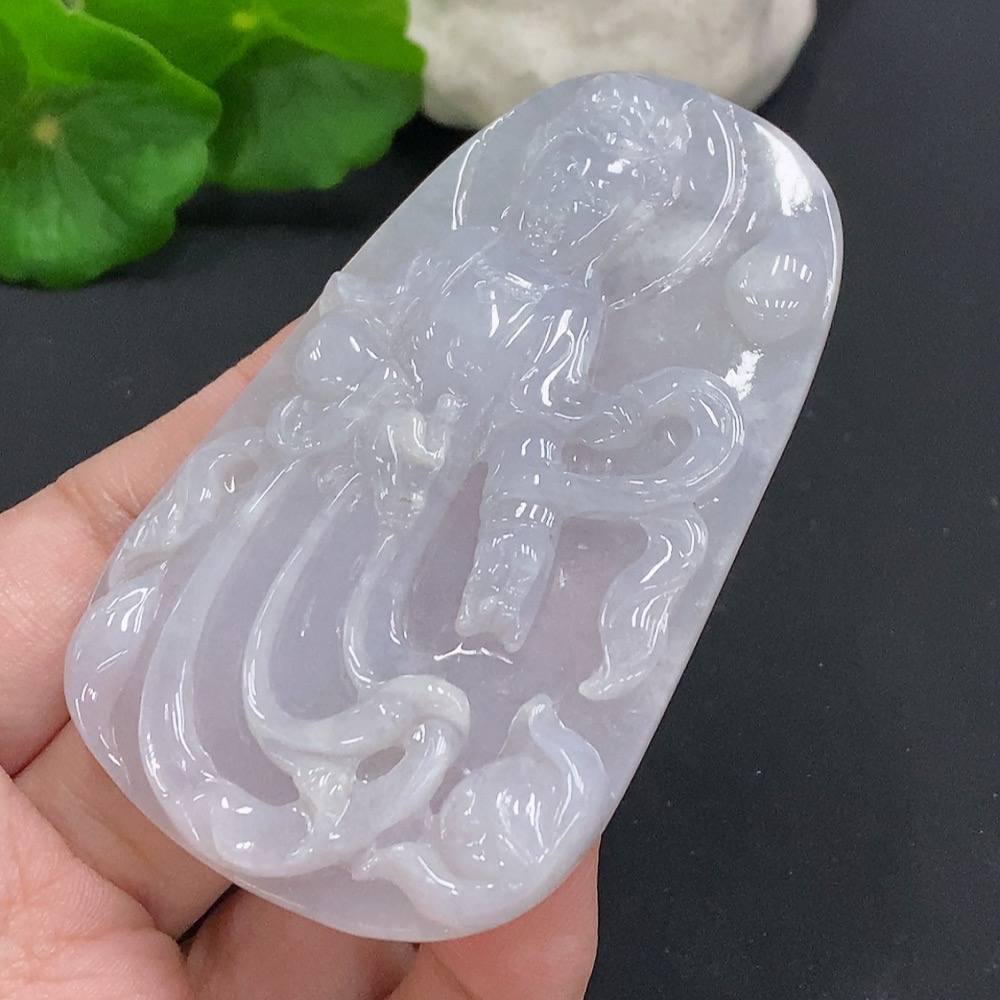 F35106575 Jadeite Guanyin Pendant Total Weight Approximately 55.7g