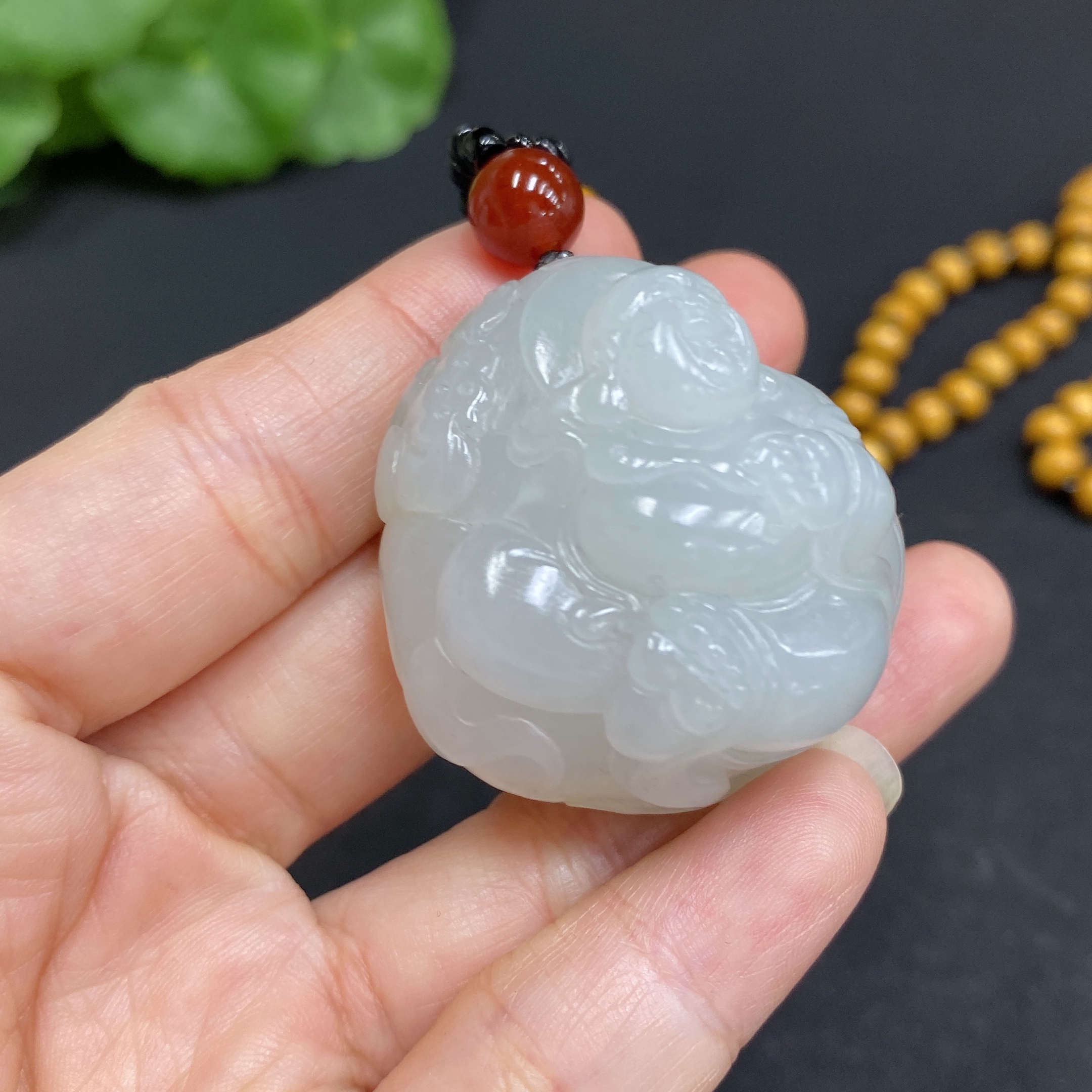 H34015623 Hetian Jade Pendant Buddha
