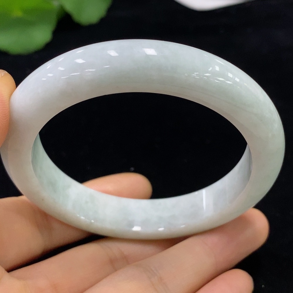 F33928464 Jadeite Round Bangle Size 55.7 Total Weight Approx. 59.15g
