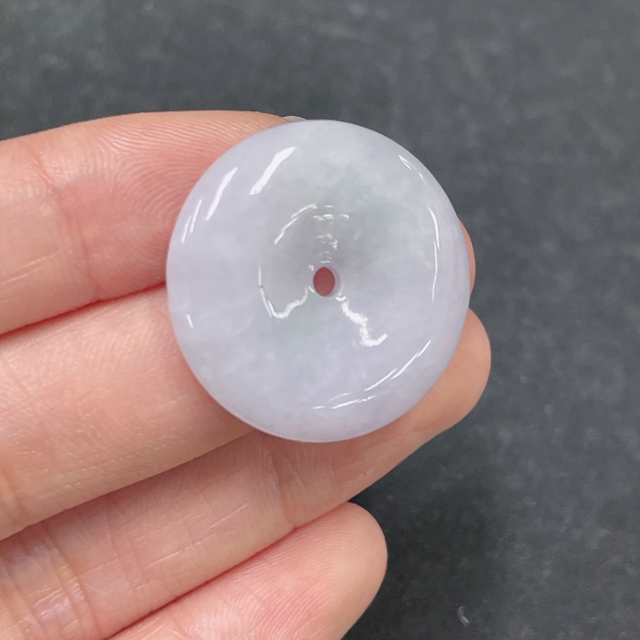 F32698514 Jadeite Pendant Peace Knot Total Weight About 7.4g