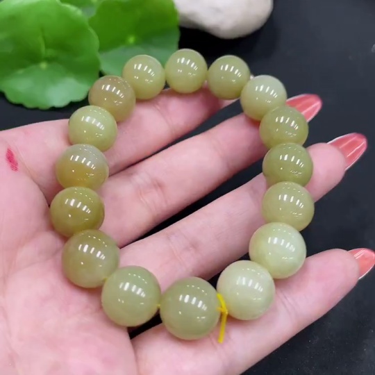 H34026029 Hetian Jade Bracelet, Approx. 11.7mm, Total Weight Approx. 41.3g
