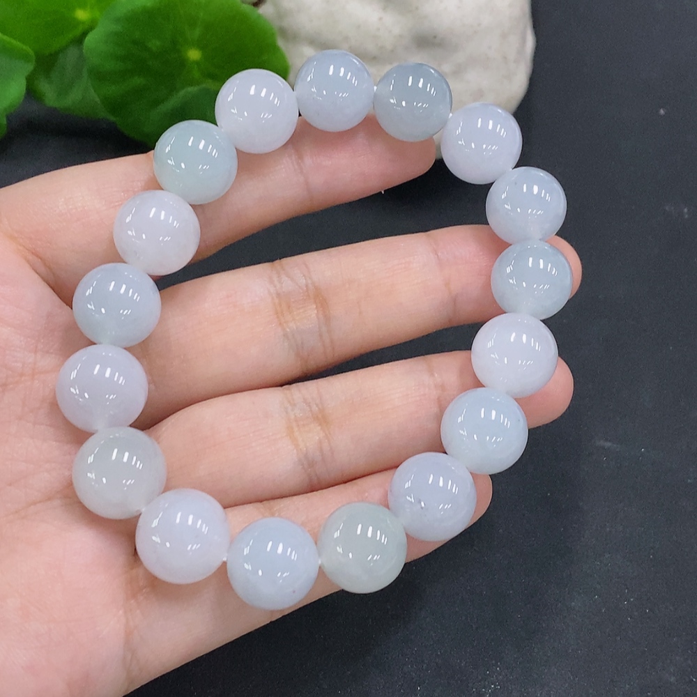 F34022340 Jadeite Bead Necklace Approx. 12mm Total Weight Approx. 54.4g