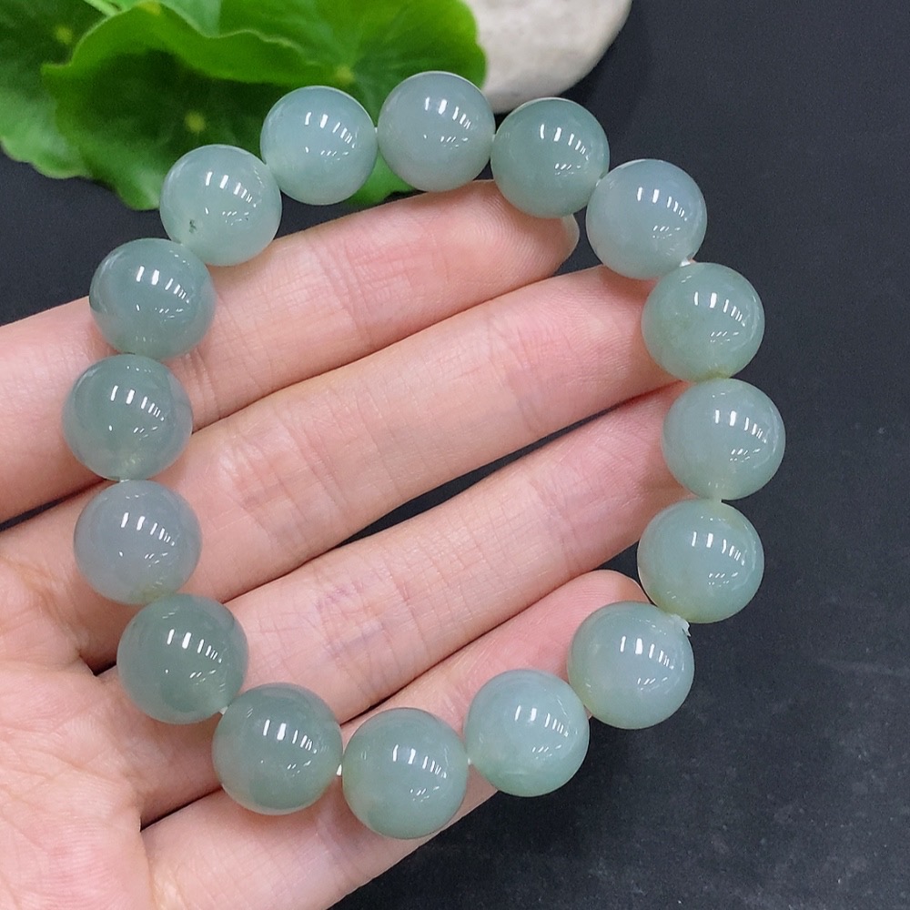 F33832176 Jadeite Bracelet Total Weight Approximately 48.2g Size About 11.9mm
