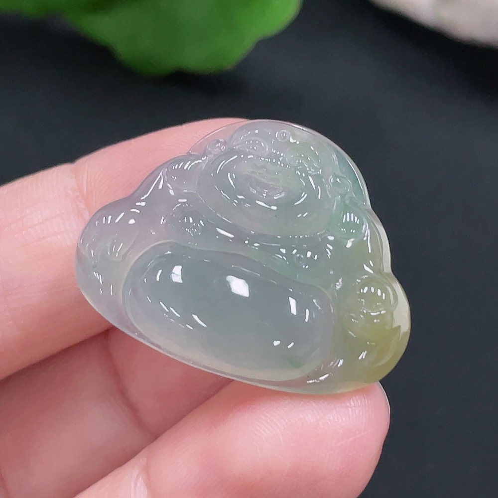 F29344729 JadeiteBuddha Pendant Total Weight Approx. 6.1g